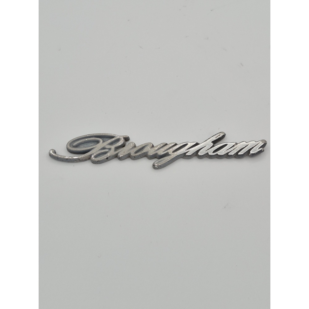 Vintage Ford Brougham Emblem C7MB-5450400-A Silver Chrome Script Badge FoMoCo